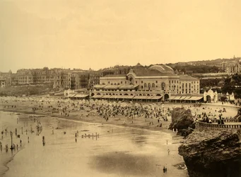 Biarritz - The Casino Municipal and the Grande Plage, c1930.