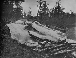 Big Falls, Peshtigo River, Wis., c1897.