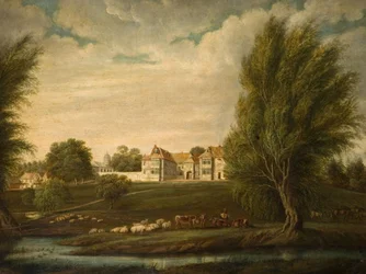 Birdingbury Hall, Warwickshire, 1800.