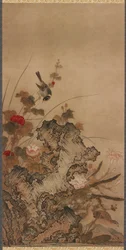Fåglar och blommor, Edo-perioden, 1700-talet.