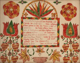 Födelse- och dopbrev, 1822.