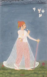 Bishen Singh som ung man, ca. 1780.
