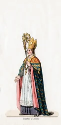 Biskop av Lincoln, kostymdesign för Shakespeares pjäs, Henry VIII, 1800-talet