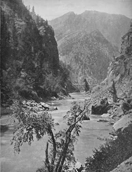 Black Canyon vid Gunnison, Colorado, omkring 1897.