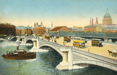 Blackfriars Bridge, London, c1910.