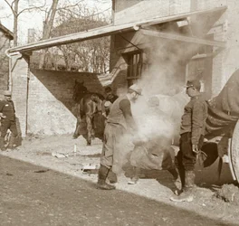 Smedsskohäst, Suippes, norra Frankrike, c1914-c1918