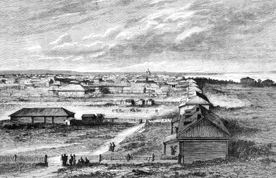 Blagoveshchensk, Sibirien, Ryssland, 1895