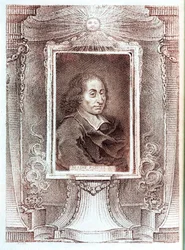 Blaise Pascal, fransk matematiker, fysiker och filosof, ca 1650