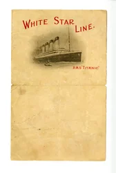 Blank R.M.S Titanic stationery [given to the Hurds by an unknown survivor], ca. 1912