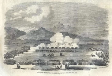 Blåser från vapen i Brittiska Indien, 1857