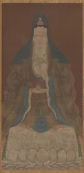 Bodhisattva Avalokiteshvara Guanyin med vas och pilkvist, Mingdynastin, 1368-1644.