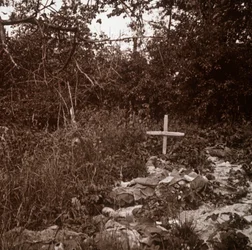 Kropp av tysk soldat, Ablain-Saint-Nazaire, norra Frankrike, c1914-c1918.