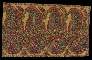 Border Fragment of a Shawl, tidigt 1800-tal.