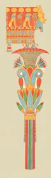 Buketthuvudstad, Thebe, Egypten, 1928.