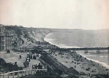Bournemouth - Utsikt från West Cliff, 1895