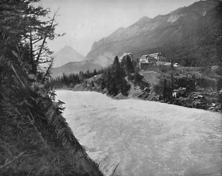 Bow River Raids, Banff, N.W.T., c1897.