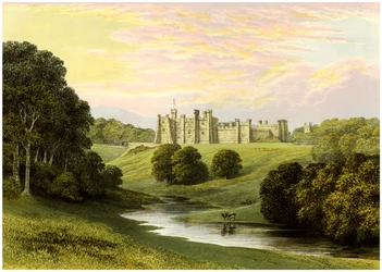 Brancepeth Castle, Lord Boyne, c1880