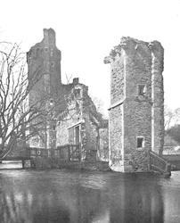 Murverk vid Caister Castle, Norfolk, 1903