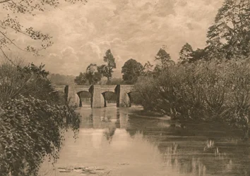 Bron vid Limplet Stoke på Lower Avon, 1902