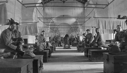 Brittisk armébaracker, Agra, Indien, 1916-1917