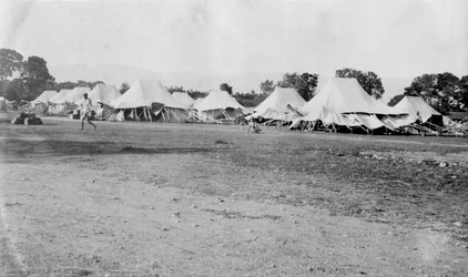 Brittisk arméläger, Dehra Dun, Indien, 1917