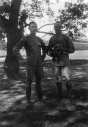 British soldiers, Muttra, India, 1917