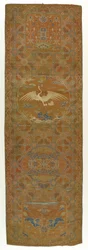 Brokadpanel, Qingdynastin, 1700-tal.