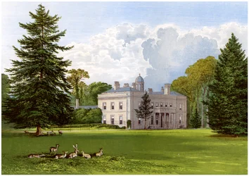 Brockley Hall, Somerset, hem för familjen Smyth-Pigott, c1880