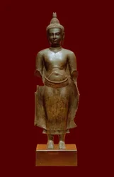 Buddha Khmer-konst, Kambodja, 14:e år.