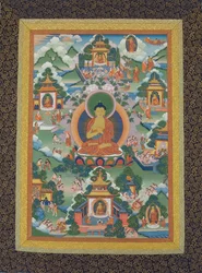 Buddha sittande på en lotuspiedestal, 1800-talet.