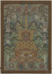 Buddha Within a Stupa, 1500-1600-talet.