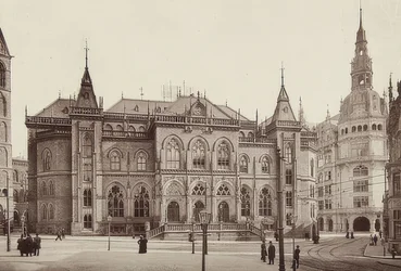 Börsbyggnad i Bremen. Omkring 1900