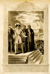 Buonaparte på fältet i maj 1816.