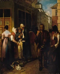 Kungligt lotterikontor under restaurationen, 1820.