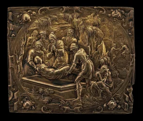 Begravning av ett helgon, ca. 1600.