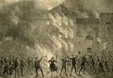 Burning of Newgate, 1780, c1872.