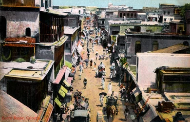 Burra Bazar, Calcutta, Indien, tidigt 1900-tal