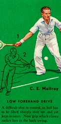 C. E. Malfroy - Low Forehand Drive, c1935.
