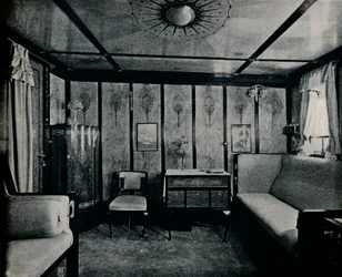 Cabin-De-Luxe på den nordtyska Lloyd SS. Kronprinzessin Cecilie, c1907