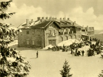 Linbanestation, Rax-bergen, Nedre Österrike, c1935. De
