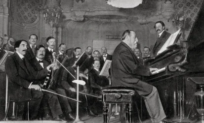Camille Saint-Saens, fransk kompositör, musiker och dirigent, 1910