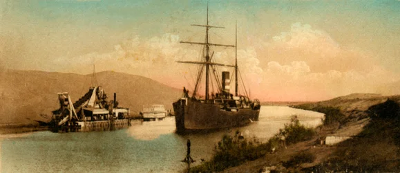 Suezkanalen - Tussun-kurva, c1918-c1939.