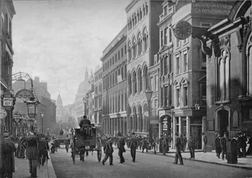Cannon Street, blickar västerut, City of London, c1910 1911