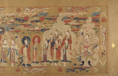 Kanoniseringsrulle av Li Zhong, kolofon daterad 1641.