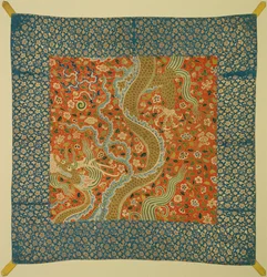 Baldakin med Dragon Among Flowers, sent 1100-tal.