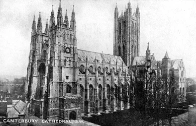 Canterbury katedral, Canterbury, Kent, tidigt 1900-tal