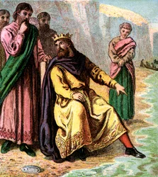 Knud och hans hovmän, 1000-talet, c1850