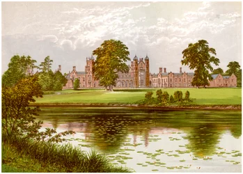 Capesthorne, Cheshire, hem för familjen Davenport, c1880