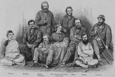 Kapten Cameron och de andra abessiniska fångarna, c1864.
