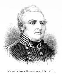 Kapten John Hindmarsh, RN, KH, 1886